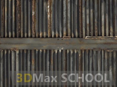 Бесшовные текстуры металлических профилей, заборов, крыш и жалюзи с грязью и ржавчиной - 5