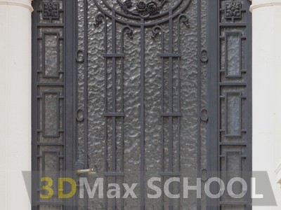 Текстуры металлических дверей с орнаментом - 18
