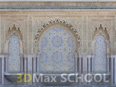 Текстуры старинных орнаментов, узоров и отделки - Мавританские узоры - 16