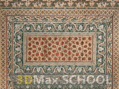 Текстуры старинных орнаментов, узоров и отделки - Мавританские узоры - 86