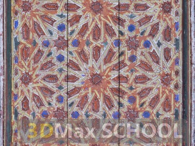 Текстуры старинных орнаментов, узоров и отделки - Мавританские узоры - 101