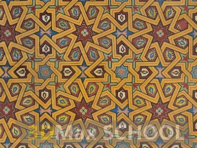 Текстуры старинных орнаментов, узоров и отделки - Мавританские узоры - 109