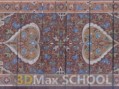 Текстуры старинных орнаментов, узоров и отделки - Мавританские узоры - 114