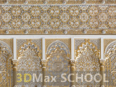 Текстуры старинных орнаментов, узоров и отделки - Мавританские узоры - 152