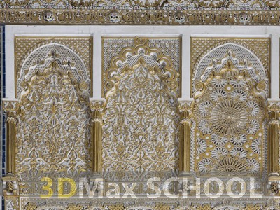 Текстуры старинных орнаментов, узоров и отделки - Мавританские узоры - 153