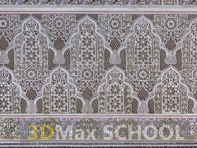 Текстуры старинных орнаментов, узоров и отделки - Мавританские узоры - 159