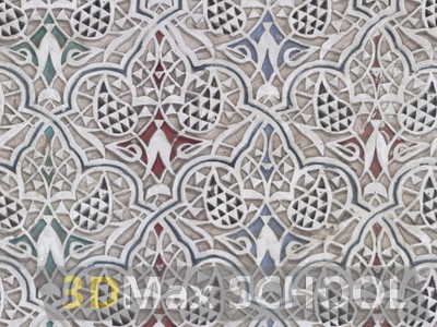 Текстуры старинных орнаментов, узоров и отделки - Мавританские узоры - 161