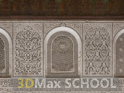 Текстуры старинных орнаментов, узоров и отделки - Мавританские узоры - 190