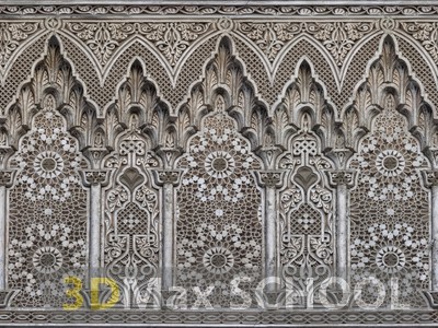 Текстуры старинных орнаментов, узоров и отделки - Мавританские узоры - 194