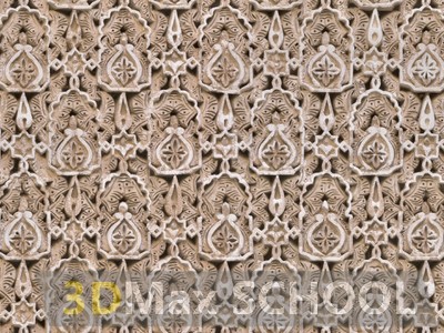 Текстуры старинных орнаментов, узоров и отделки - Мавританские узоры - 229