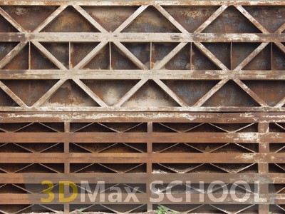 Текстуры металлических балок и листов с заклепками - 26