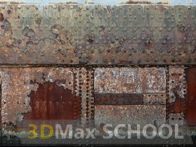 Текстуры металлических балок и листов с заклепками - 43