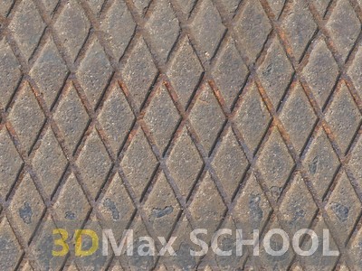 Бесшовные текстуры металлических рифленых плит - 48