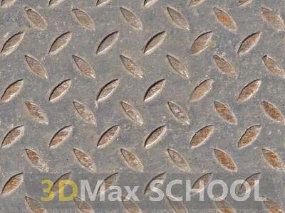 Бесшовные текстуры металлических рифленых плит - 49