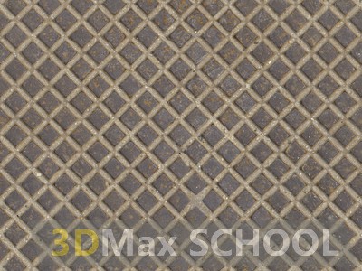 Бесшовные текстуры металлических рифленых плит - 66