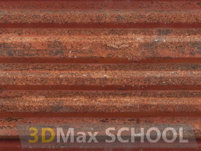 Бесшовные текстуры металлических профилей, заборов, крыш и жалюзи с грязью и ржавчиной - 11