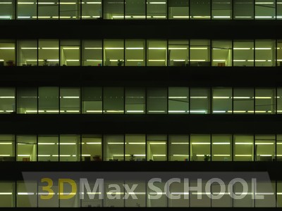 Текстуры фасадов зданий ночью - 40