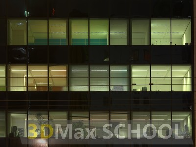 Текстуры фасадов зданий ночью