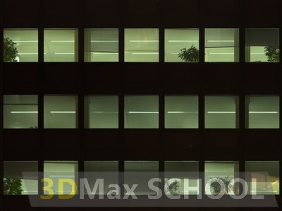 Текстуры фасадов зданий ночью - 41