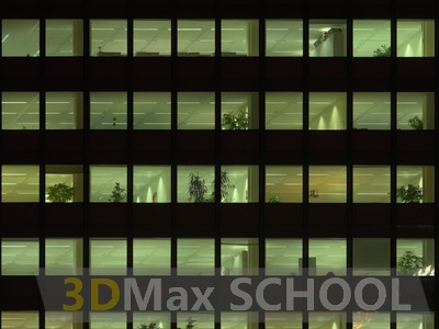 Текстуры фасадов зданий ночью - 43