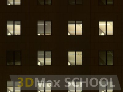 Текстуры фасадов зданий ночью - 48