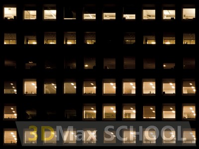 Текстуры фасадов зданий ночью - 56