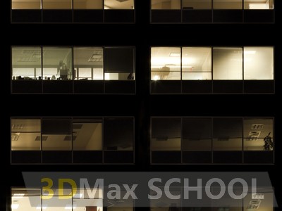 Текстуры фасадов зданий ночью - 57
