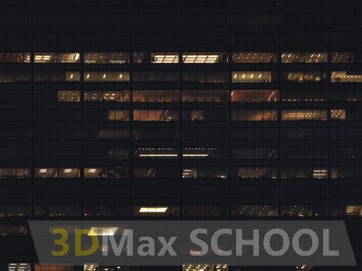 Текстуры фасадов зданий ночью - 28