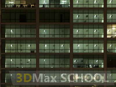 Текстуры фасадов зданий ночью - 31