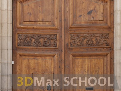 Текстуры деревянных двустворчатых дверей - 18