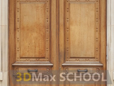 Текстуры деревянных двустворчатых дверей - 28