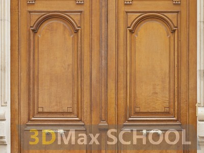 Текстуры деревянных двустворчатых дверей - 29