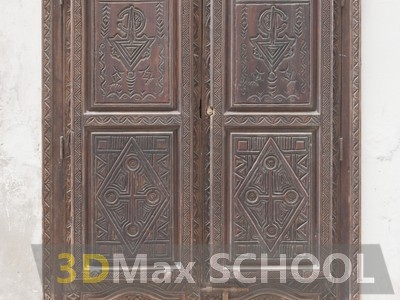 Текстуры деревянных двустворчатых дверей - 32