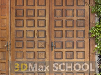 Текстуры деревянных двустворчатых дверей - 35