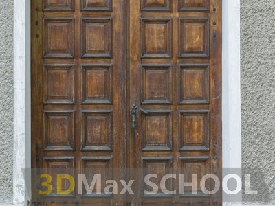 Текстуры деревянных двустворчатых дверей - 40