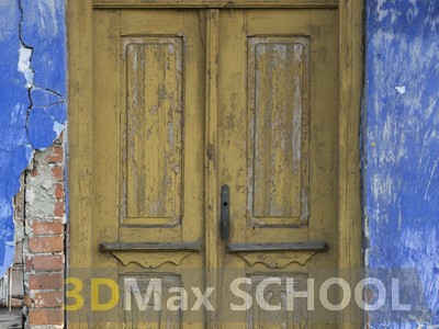 Текстуры деревянных двустворчатых дверей - 42