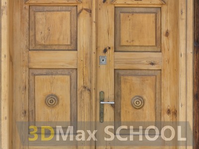 Текстуры деревянных двустворчатых дверей - 43