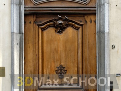 Текстуры деревянных дверей с орнаментами и украшениями - 16