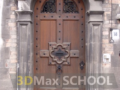 Текстуры деревянных дверей с орнаментами и украшениями - 2