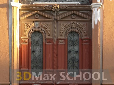 Текстуры деревянных дверей с орнаментами и украшениями - 20