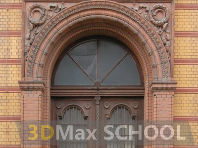 Текстуры деревянных дверей с орнаментами и украшениями - 21