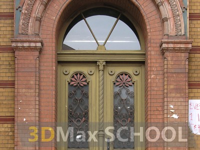 Текстуры деревянных дверей с орнаментами и украшениями - 22