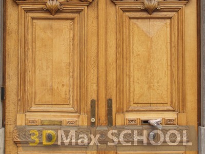 Текстуры деревянных дверей с орнаментами и украшениями - 36