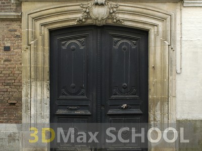 Текстуры деревянных дверей с орнаментами и украшениями - 37