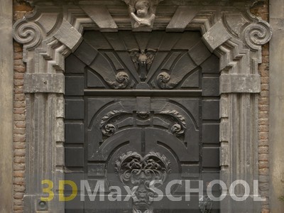 Текстуры деревянных дверей с орнаментами и украшениями - 45