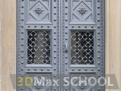 Текстуры деревянных дверей с орнаментами и украшениями - 47