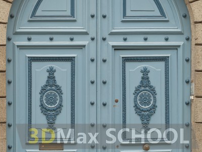 Текстуры деревянных дверей с орнаментами и украшениями - 48