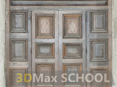 Текстуры деревянных дверей с орнаментами и украшениями - 49