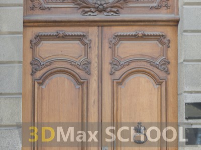 Текстуры деревянных дверей с орнаментами и украшениями - 50