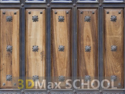 Текстуры деревянных дверей с орнаментами и украшениями - 55